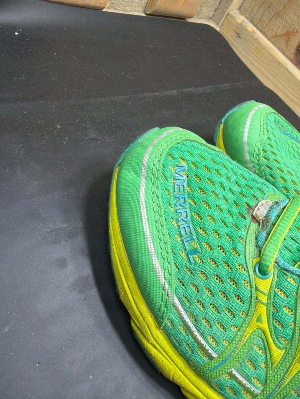 Merrell Island Green Yellow Trail Running Athletic Shoes Womens Size 7 J57170 - Picture 11 of 11